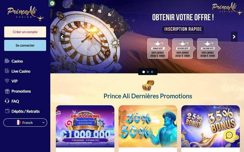 Prince ali casino en ligne à France